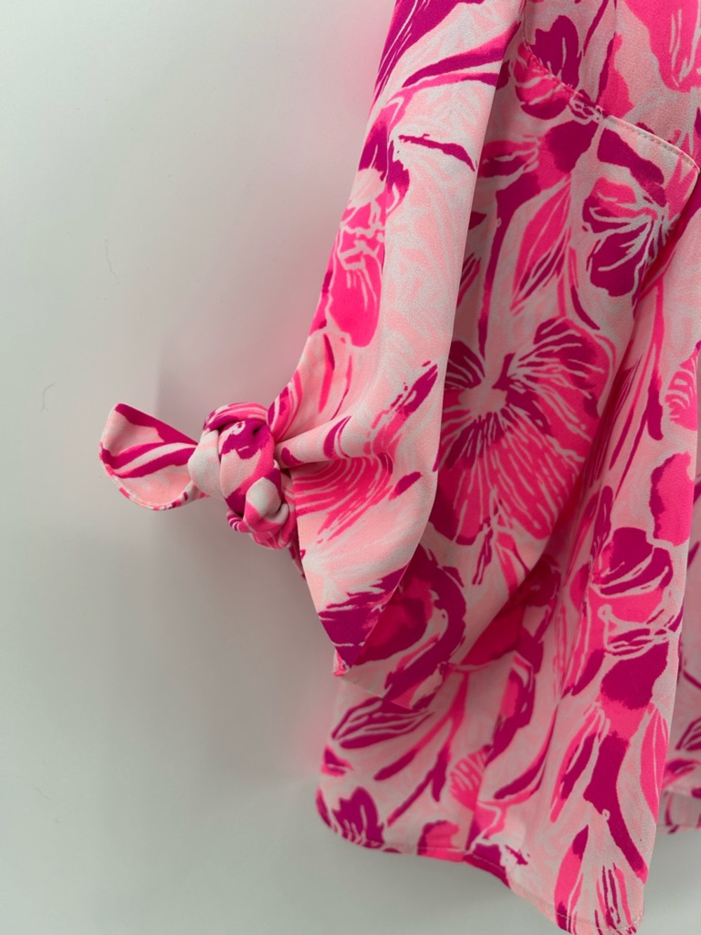 Lilly Pulitzer Langston Coral Reef Tint Flamingle blouse - Picture 4 of 8